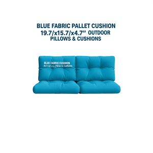 Cojín de tela azul para paletas 19.7x15.7x4.7 Cojines y almohadas para exteriores - Product Image 1