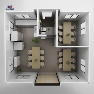 Maison conteneur préfabriquée de luxe de 20 pieds Maison mobile extensible 1 chambre avec salon Villa bureau à domicile Appartement - Product Image 3