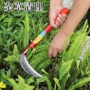 Outdoor Agricultural <b>Weeding</b> <b>Tool</b> Manganese Steel Sickle Corn Harvesting Ultra-Sharp Grass Cutting Leek Sickle Braided Bag - Product Image 6
