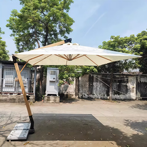 15x9 FT Double-Sided Blue Rectangular Outdoor Twin Patio Market Umbrella Foldable Waterproof Light <strong>Base</strong> Large Outdoor Furniture - Product Image 1