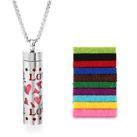 Collier diffuseur d'arômes en acier inoxydable avec médaillon ouvrable