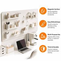 Autocollant de tableau blanc magnétique épaissi et souple, tableau de planification mural réutilisable effaçable à sec pour cuisine, réfrigérateur, bureau, école
