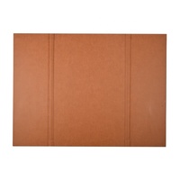Porte-menus Yimi Yimi-22080203 en cuir PU multicolores, 3 pages continues, couverture plate, 4,25*14, pour restaurants et cafés.