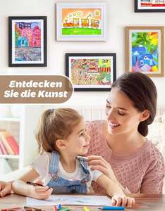 Kids Artwork MDF <b>Photo</b> <b>Frame</b> with Shatter Resistant Glass Customized Size Changeable Design in <b>Black</b> - Product Image 4