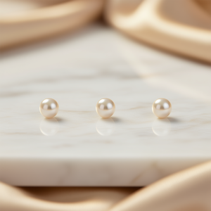 Boucles d'oreilles en perles d'Akoya, 8 mm, perles rondes blanches cultivées, qualité AAA, bijoux classiques pour femmes, à porter tous les jours - Product Image 2