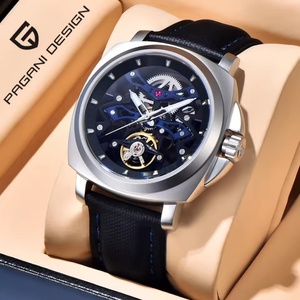 PAGANI Design YS017 Men's Sports Automatic <b>Mechanical</b> <b>Watch</b> Stainless Steel Sapphire Glass Fashion Leather Waterproof Luminous - Product Image 3