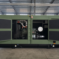 Générateur diesel silencieux de 120 kW, type insonorisé, refroidi par eau, triphasé 400 V, avec commutateur de transfert automatique pour l'alimentation de secours des hôpitaux