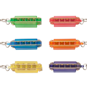 Mini armónica de 4 agujeros con 8 tonos de armónica, collar y cadena para llaves, para la boca, regalo - Product Image 2