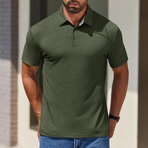 Camisetas Polo de Color Sólido, Último Estilo, Secado Rápido, para Hombre, Más Vendidas, Tallas Grandes, Ropa de Verano en Oferta - Product Image 4