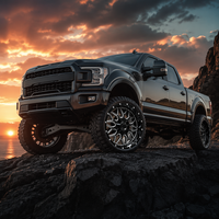 Jantes tout-terrain en aluminium noir mat 20x10 6*139.7 5*127 5*150 pour pick-up Ranger DMAX Silverado pour Land Cruiser pour Dodge
