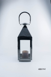 Grote Outdoor Home Decor Accessoires Bruiloft Decoratief Glas Rvs Goud Lantaarn Set Zilver Gouden Kaars Lantaarn - Product Image 4