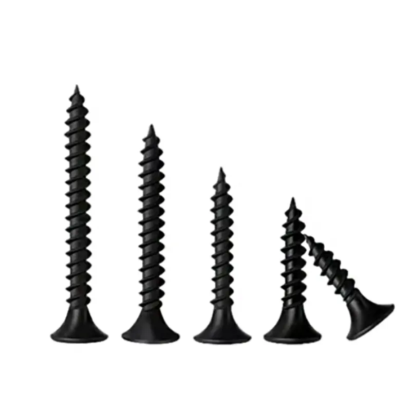 Buffelkopf schwarze Phosphat-Trockwall-Schrauben mit feinem Faden mit grobem Faden aus Putsplatten 3,5 * 25 mm Trockenwand-Gipsplatten-Schrauben