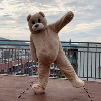 Costumes de cosplay d'ours animal les plus vendus, costumes de mascotte d'ours en peluche amusants pour Halloween, carnaval, dessin animé, pour adultes
