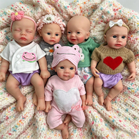 Poupée Reborn en Silicone Souple de 12 Pouces, Vente Directe Usine, Détails Réalistes des Veines, Logo Personnalisé, Prix pour Commande en Gros