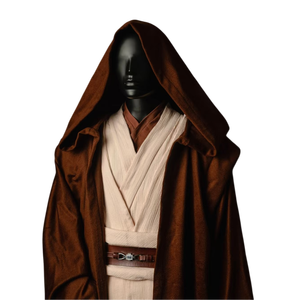 Disfraz de Cosplay Personalizado de <span class=keywords><strong>Obi</strong></span>-<span class=keywords><strong>Wan</strong></span> Kenobi de <span class=keywords><strong>Star</strong></span> <span class=keywords><strong>Wars</strong></span>, Conjunto Completo para Hombre Adulto, Algodón, Lino, Cachemira, Disfraz de Personaje de Película - Product Image 3