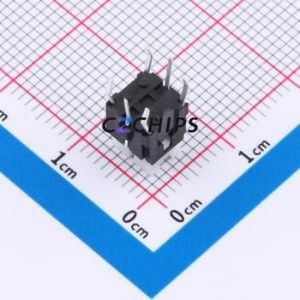 TSL06131-090B330BE-1B01 Tactile Switch Through hole-7P,6x6mm Switch Single Pole Single Throw Rectangle Button 1.8N 6mm - Product Image 2