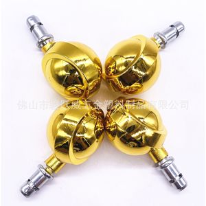 Gold Plated <b>Swivel</b> Alloy Caster 50mm Diameter For Furniture Wheels Durable - Product Image 3