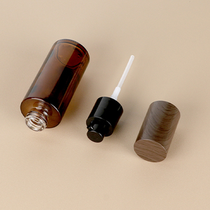 Customized Brown Liquid Lotion <b>Bottle</b> Essential Oil <b>Bottle</b> Cosmetics Container <b>Empty</b> with Pump Screw Cap - Product Image 4