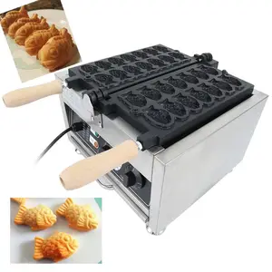 Snack food machine automatic non-stick goldfish waffle machine fish tayaki machine for sale