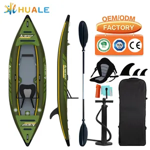 Dropstitch waterplay câu cá Touring Inflatable gonflable chèo thuyền Kayak thể thao câu cá với bàn đạp Túi sửa chữa Kit