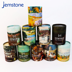 Embalaje de caja de tubo de papel biodegradable con logotipo personalizado ecológico con logotipo personalizado - Product Image 4