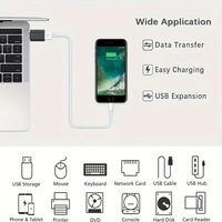 Adaptador de unidad flash USB OTG tipo C a precio de fábrica con 3 luces LED para tableta de teléfono móvil inteligente Android