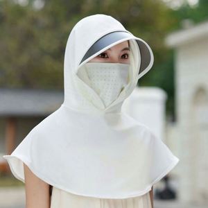 Chapeaux de soleil à séchage rapide pour l'été, protection solaire pour le visage et le cou, balaclava en soie glacée pour femmes, idéal pour la conduite et le cyclisme - Product Image 3