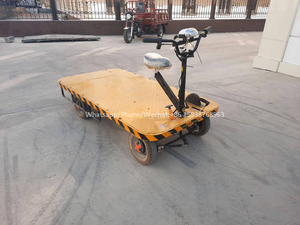 Carretilla de Plataforma de 4 Ruedas Usada en Almacén, <span class=keywords><strong>Carro</strong></span> de Transporte, Carretilla de Mano para Playa, <span class=keywords><strong>Carro</strong></span> Eléctrico de Jardín para 800-1000 kg - Product Image 3