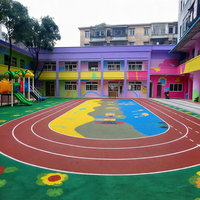Dalles antidérapantes Runsure pour écoles et jardins d'enfants, protection contre les chutes, granulés de caoutchouc EPDM 50x50cm 500x500mm, Pro Safe, Nouveau