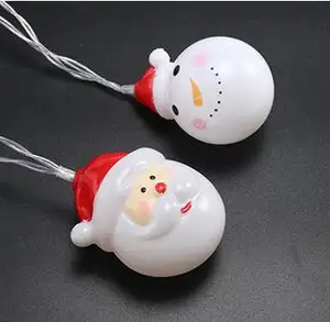 Hot Selling Santa Snowman Battery Powered LED Fairy Decoration Christmas Light