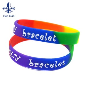 Pulsera de silicona impresa personalizada <span class=keywords><strong>para</strong></span> hombres y mujeres pulsera de Amistad deportiva pulsera de goma personalizada pulsera de moda de recuerdo - Product Image 5