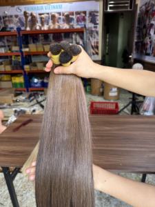 Premium Vietnamese Human Bulk <b>Hair</b> Natural Straight Raw Unprocessed Cuticle Aligned <b>Hair</b> for Wholesale Export - Product Image 4