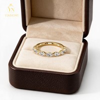 Bague Vintage Élégante de Luxe en Argent S925 avec Moissanite Taille Marquise VVS1, Idéale pour les Anniversaires et Mariages Féminins