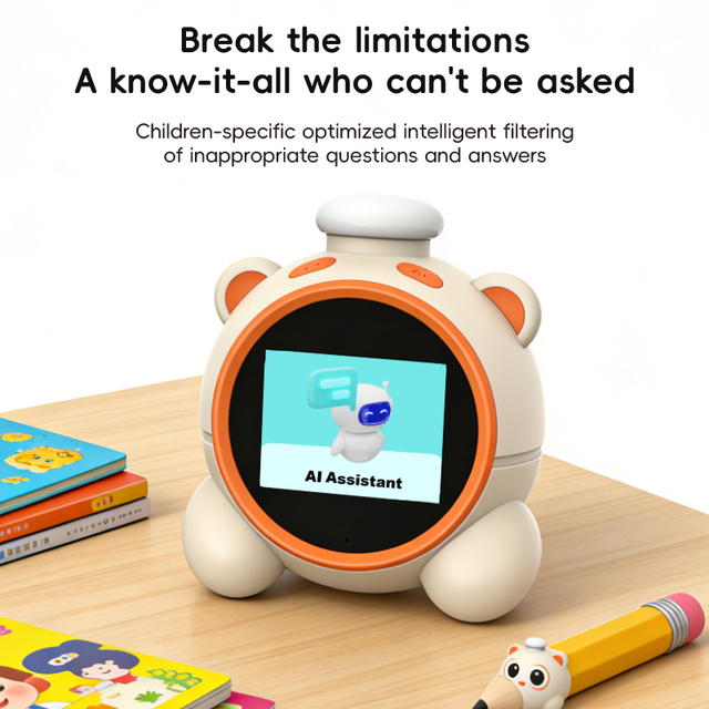 Student Smart AI Digital Alarm Clock with 20 Language Translation English Practice Office Use Electronic Movement