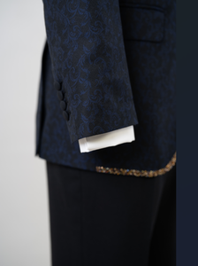 Nouvelle robe <span class=keywords><strong>de</strong></span> soirée en velours haut <span class=keywords><strong>de</strong></span> gamme avec broderie dorée 2024, veste noire à simple boutonnage, inspirée des robes <span class=keywords><strong>de</strong></span> mariage, taille plus, style Stars' Court - Product Image 6