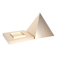 Boîte cadeau rigide de luxe personnalisée, écologique, avec revêtement UV, couvercle amovible et design pyramidal pour appareils de soin de la peau, OEM
