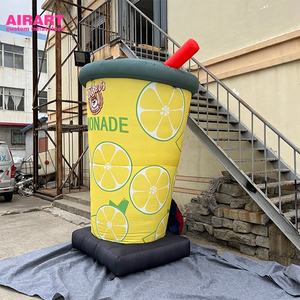 Bouteilles <span class=keywords><strong>de</strong></span> jus et <span class=keywords><strong>de</strong></span> thé gonflables publicitaires, tasses à café gonflables géantes avec pailles - Product Image 6