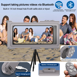 Funda Impermeable Universal para Teléfono ShellBox de Tercera Generación, Protección de Buceo de 50 Pies, Protección de 360 Grados para Teléfono con Obturador Remoto - Product Image 4