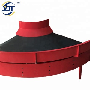 90 graden automatische gebogen roestvrijstalen transportband voor restaurants en de voedingsindustrie, duurzaam, nieuw, rechtstreeks uit de fabriek - Product Image 4