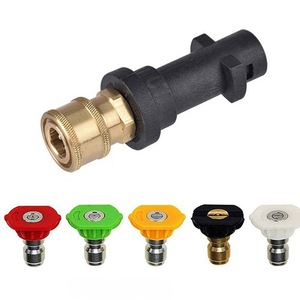 Kit de conversion de buse <span class=keywords><strong>pour</strong></span> nettoyeur haute pression Kärcher série K (K2-K7) transfrontalier le plus vendu, connecteurs en cuivre-aluminium et nylon - Product Image 5