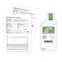 Registrador de Datos de Temperatura LCD de Un Solo Uso con Software Personalizado para Reingeniería, Informe USB PDF