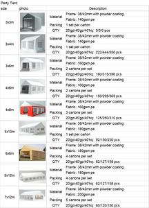 6*12M Thời Tiết Chống Thấm nước bên Lều Trắng PE marquee cho đám cưới ngoài trời & sự kiện của công ty - Product Image 5