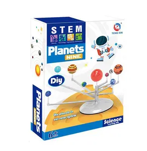 Educational assembled Solar System model children's toys Science eight planet model toys primary secondary students science