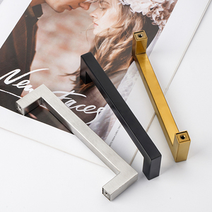 Profile Cabinet Handles Aluminum Edge Black Aluminium Kitchen Handle Stainless Steel Contemporary Kitchen Cupboard Handles <strong>Gold</strong> - Product Image 4
