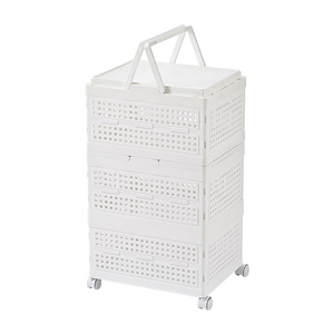 Multifunctional Storage <b>Basket</b> With Wheels <b>Large</b> Capacity Portable For Home Use Clothing Organizer - Product Image 5
