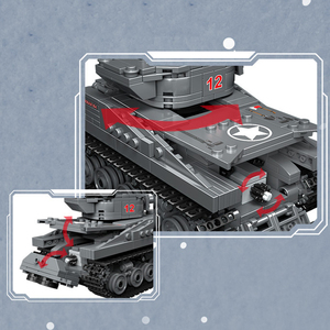 Colección histórica <span class=keywords><strong>M4</strong></span> Sherman Tank WW2 1/35 Army Weapon Kit de modelo de plástico Construcción educativa Juguete Construcción de ladrillos - Product Image 4