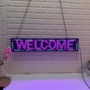 Full Color LED Display <b>Screen</b> Indoor <b>Wall</b> Mountable Welcome Message Board Multicolor Programmable Digital Signage Led Scrolling - Product Image 3