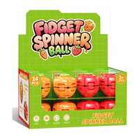 Nouvel Arrivage : Fidget Spinner Coloré en Forme de Carottes Imprimées en 3D, Balle Fruit Fraise à Presser et Tournicoter, Jouet Anti-Stress