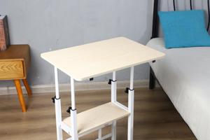 Hot Sell Computer Schreibtisch mit Tastatur Laptop Bett Tablett Schreibtisch Tragbarer hölzerner Laptop Tisch mit RÄDERN Studie Beistell tisch mit Rädern - Product Image 3