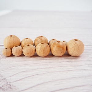 Promoción de Cuentas de Madera de Haya de 10 mm Libres de BPA para la Fabricación de Joyas, Manualidades, Accesorios para Bebés y Dentición - Product Image 3